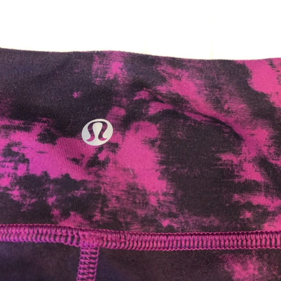 Lululemon Wunder Under Crop II *Full-On Luon Breezie Regal Plum Black - Picture 6 of 7